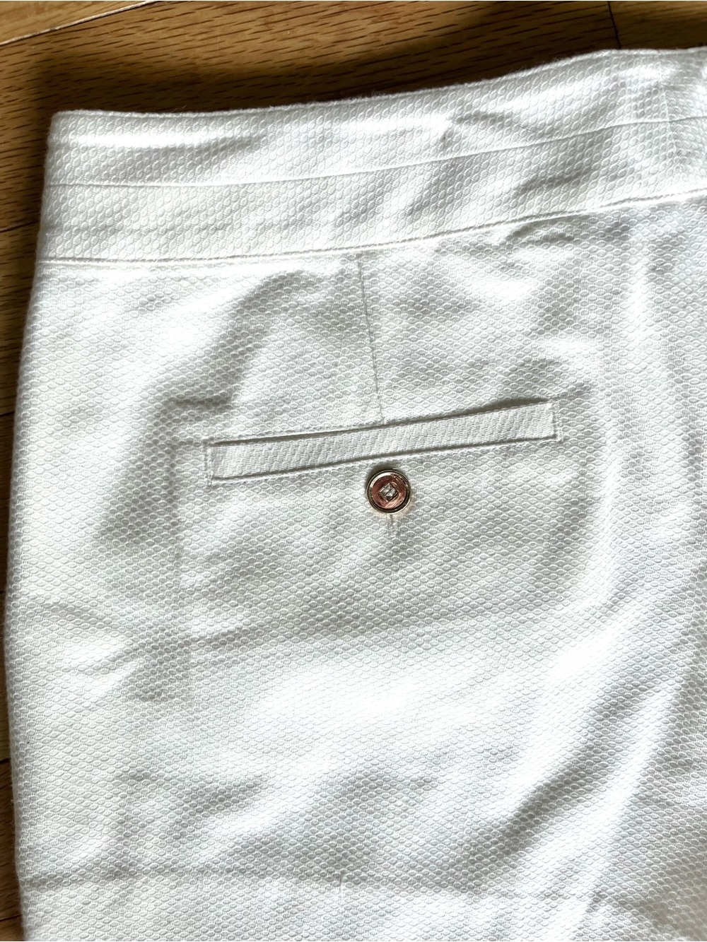 ANNIE GRIFFIN Cotton white shorts size 2 - Picture 7 of 9